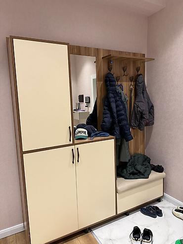 ev al: Yeni, 2 qapılı, Güzgülü, Qəhvəyi, Açılan, Düz dolab — 1