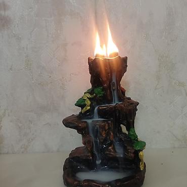 stol ustu qəlyan: Təsvir: - Arxa axınlı tüstü buxurqabı (backflow incense burner) – — 2