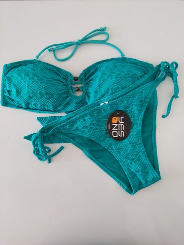 bershka kupaci zenski: L (EU 40), XL (EU 42), Single-colored, color - Turquoise