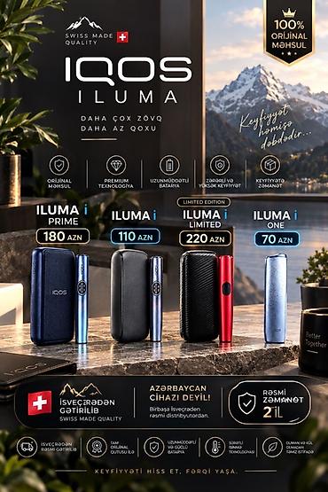 IQOS ILUMA – İsveçrə istehsalı, 100% orijinal məhsul Model seçimləri lalafo.az -da IQOS ILUMA – İsveçrə istehsalı, 100% orijinal məhsul Model seçimləri