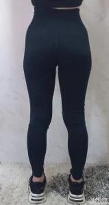 Helanke, biciklistički šortsevi: Ženske sportske helanke – crne, visok struk - Model: duge helanke sa — 16