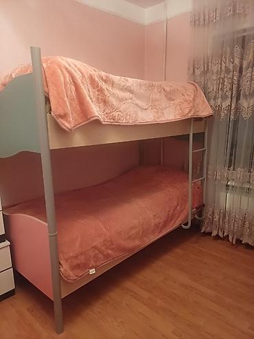 hamam xoncasi: İki mərtəbəli çarpayı - Material: möhkəm metal karkas və laminat MDF — 1