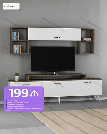 TV üçün divar dəsti – Konforto - Tip: Televizor altlığı və asma