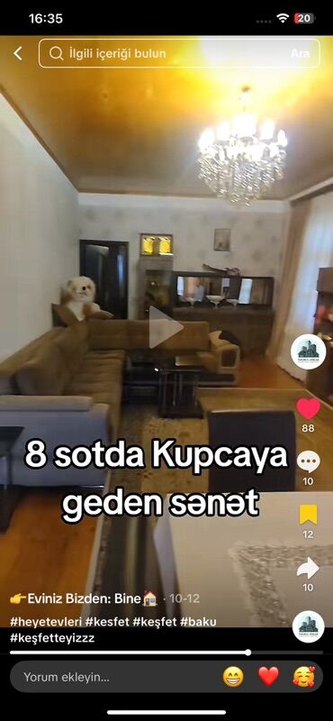 Həyət evləri və villaların satışı: Salam sexsi evimizi satib tecili kocuruk 8 sotda 5 otaqli kamunallari — 22