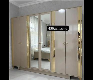 Мебель для дома: Yataq otağı üçün iri həcmli qarderob dolabları - Model: 6 qapılı — 2