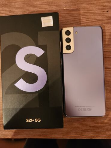 samsung netbook: Samsung Galaxy S21 Plus 5G, 128 GB, rəng - Bənövşəyi, Barmaq izi, İki sim kartlı, Sənədlərlə