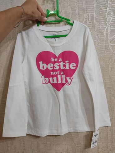 футболки для девочек: Детский топ, рубашка, цвет - Белый, Новый