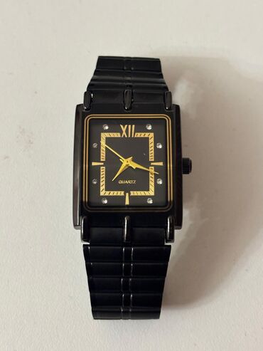 женские золотые кольца: Наручные часы, Quartz, цвет - Черный