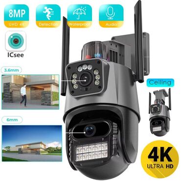 Videomüşahidə: Smart IP Kamera P10Q 360° 8MP Brend adı: BESDER Mənşə: Materik Çin