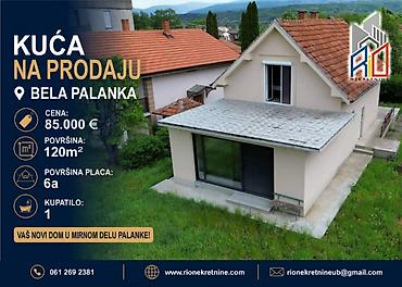 kragujevac prodaja kuca: NA PRODAJU! Useljiva kuća u mirnom delu Bele Palanke! Ukupna površina — 1