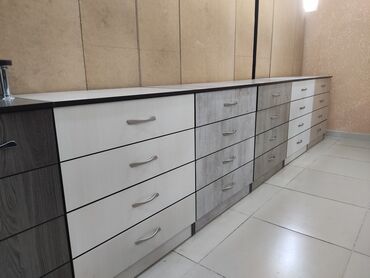 Комоды для одежды: Комод для одежды, Новый, С зеркалом, ЛДСП, цвет - Бежевый, Бесплатная доставка — 3