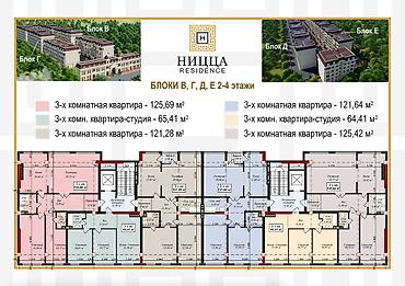 residence: 3 комнаты, 125 м², Асанбай мкр Элитка, 2 этаж, ПСО (под самоотделку) — 5
