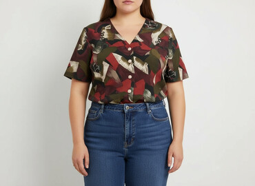 bluzy świąteczne dla całej rodziny: Women's blouse, size 4XL