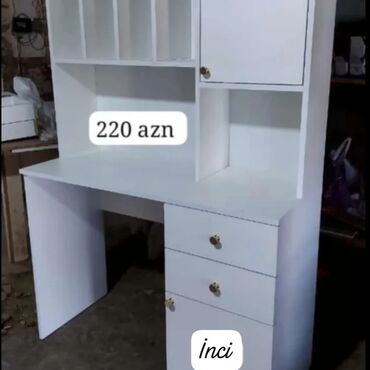 Uşaq masaları: Oğlan və qız üçün, Yeni, Siyirməli, Yazı masası, Stulsuz — 7