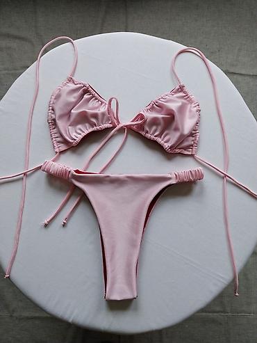 Kupaći kostimi: Dvodelni bikini set – roze/bordo-crvena - Gornji dio: klasičan — 2