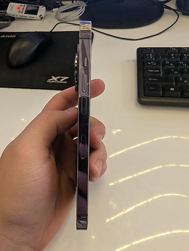 iphone 14 128gb: IPhone 14 Pro, Б/у, 256 ГБ, Синий, Чехол, 80 % — 5