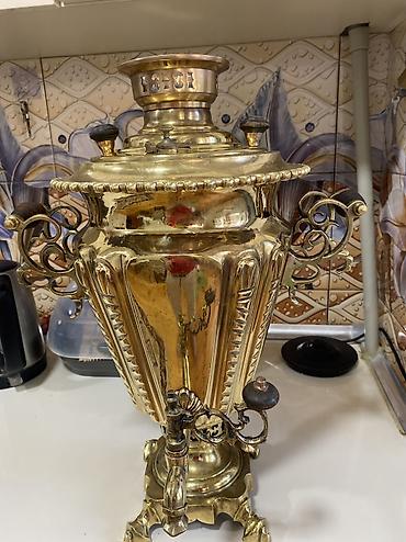 samovar 10 litre: İşlənmiş Od Samovar, 7 l, Ünvandan götürmə — 3