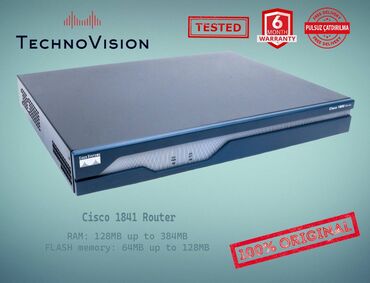 saz aparat: Cisco 1841 Router ✔️Sertifikasiyadan keçmiş təcrübəli