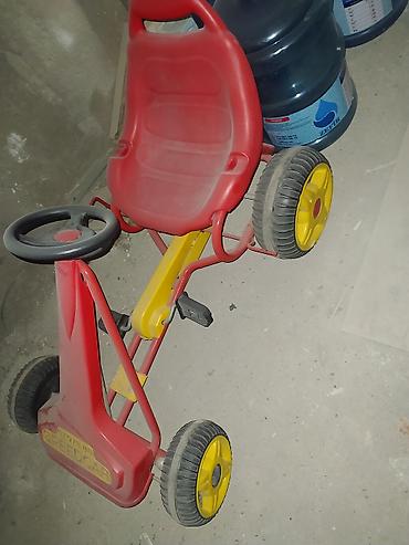 Velosipedlər: Uşaq pedallı kart – GToys 88 SPEEDCAR - Rəng: qırmızı/göyərti-sarı — 2