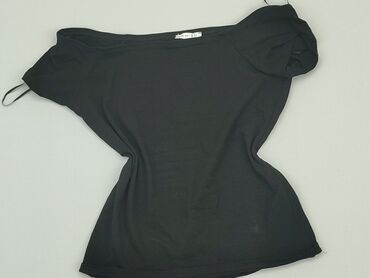 czarne bluzki z kolnierzykiem: Bluzka Damska, Amisu, L, stan - Bardzo dobry