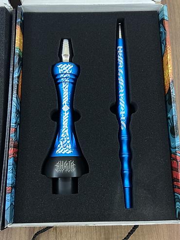 saxsı qelyan: Nargilə dəsti – Original Alpha X Hookah tematik dizayn Paslanmaz — 8