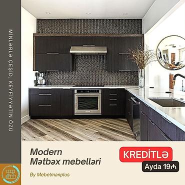 Sifarişlə mebel: Sifarişlə mətbəx dəsti, Mat laminat, Kredit var, Pulsuz çatdırılma — 2