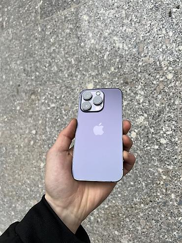Apple iPhone: IPhone 14 Pro, Б/у, 128 ГБ, Deep Purple, Коробка, 80 % — 6