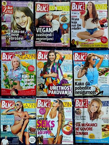 Ostalo: Komplet časopisa Blic Magazin i Blic Žena (9 broja) Dobro očuvani — 1