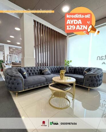 Sifarişlə mətbəx mebeli: Künc divan, Yeni, Açılan, Bazalı, Parça, Şəhərdaxili pulsuz çatdırılma