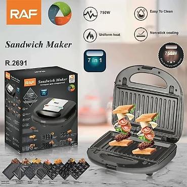 sok stekani: RAF Sandwich Maker R.2691 – 7-in-1 çoxfunksiyalı mətbəx aparatı — 2