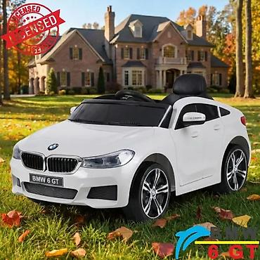 cvjetne sandale: BMW 6 GT – beli, licencirani auto na akumulator za decu (JJ2164-W-230) — 4