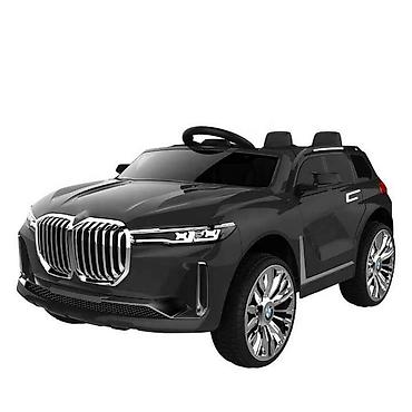 Uşaq üçün elektrik maşınları: Yeni! Kompakt uşaq yolsuzluq avtomobili BMW X7 qara laklı parlaq — 7