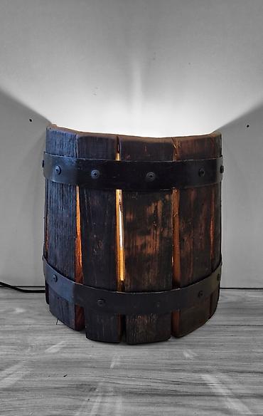 jela cipelarnik: Lampa model Bure podna/zidna Rusticna drvena lampa, model Bure — 1