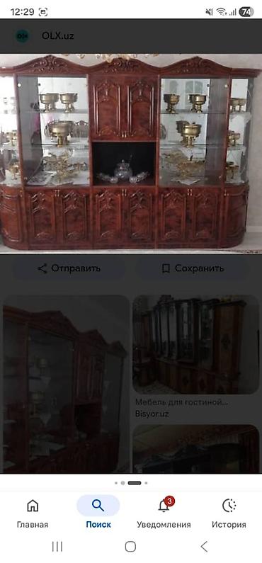 bambook panel: Стенка-витрина для гостиной, классический набор - Материал — 1