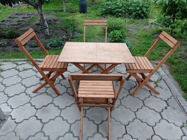 аренда стола и стульев: Комплект стол и стулья Новый