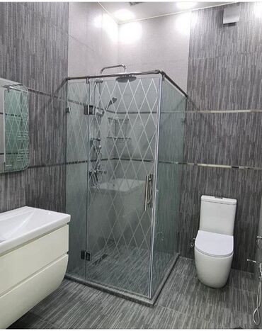 Duş kabinaları, arakəsmələr: Yeni Üstü açıq kabina, Düzbucaqlı, Pulsuz çatdırılma — 26