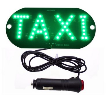 держатель для телефона для авто: Табло TAXİ для автомобиля. Зелёный свет