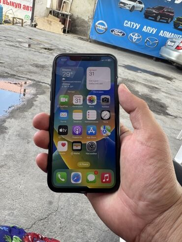 айфон 10 xr цена бишкек: IPhone X, Б/у, 128 ГБ, Черный, Чехол, 100 %
