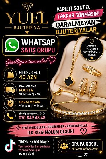 YUEL Bjuteriya – qaralmayan, paslanmayan, uzunmüddətli parıltıya sahib