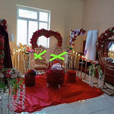 Dekorlar və bəzəklər: Tədbir dekoru və bəzək icarəsi - Dairəvi metal arka kompozisiyası — 10