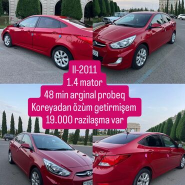 hyundai sonata amerikanka: Gəncədə Il-2011 1.4 mator 48 min arginal probeq Koreyadan ŏzùm