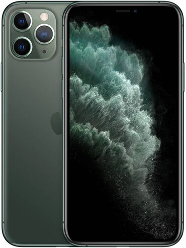 чехол iphone 11 pro max: IPhone 11 Pro Max, Колдонулган, 64 ГБ, Matte Midnight Green, Коргоочу айнек, Каптама, 77 %