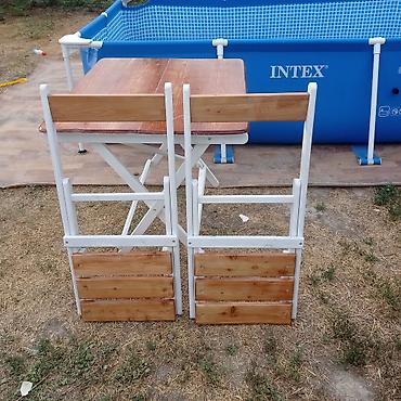 foldable table: Раскладной столик для дачи и не только из дерева, полностью выполнен — 5
