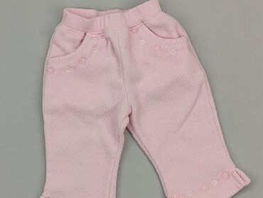 spodnie dresowe rozowe: Спортивні штани, 0-3 міс., стан - Хороший