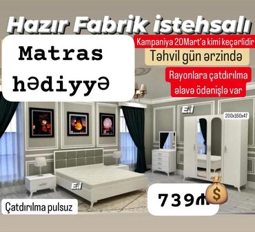yeni mebel: Yataq otağı dəsti