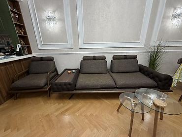 Skandinaviya tərzində modul yumşaq dəst - Tərkibi: 3 yerlik divan +