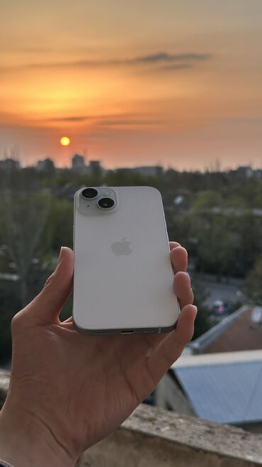 Apple iPhone: IPhone 15, Б/у, 256 ГБ, Голубой, Кабель, Коробка, 90 %
