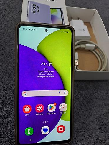 Samsung: Samsung Galaxy A52, 128 GB, rəng - Bənövşəyi, İki sim kartlı — 1