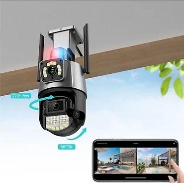 profesionalni ring light: Spoljna Wi‑Fi PTZ sigurnosna kamera – GuoanVision 4K Ultra HD, 8MP — 4