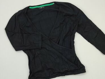 czarne bluzki z krótkim rękawem: Bluzka Damska, M&Co, L, stan - Dobry